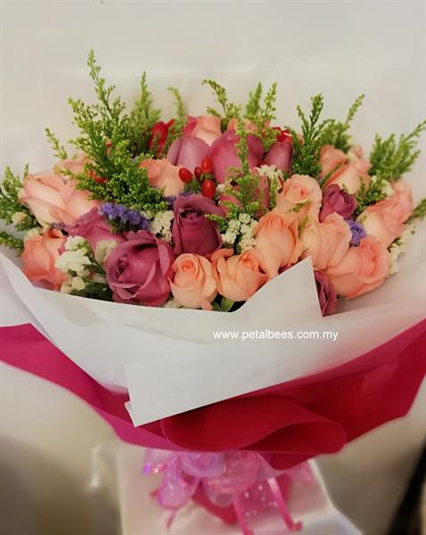 Kedai Bunga | Florist Flower Delivery KL : Petalbees - HB0424 Roses ...